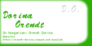 dorina orendt business card